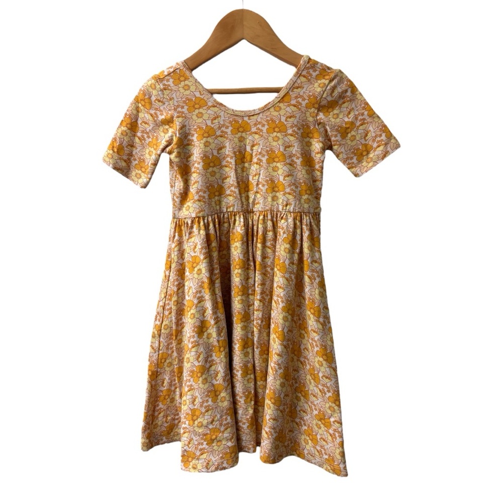 Alice + Ames Short Sleeve Ballet Dress | Sunflower